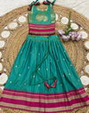 Ajd 1132 Fully Stitched Paithani Lehenga With Blouse  kids Wholesale